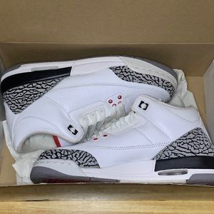 White cement Jordan 3